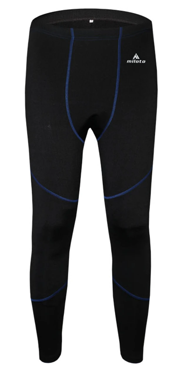 blue pant Мужское уличное спортивное термобелье, комплект зимнего флисового теплого нижнего белья, верхняя одежда, штаны для велоспорта, базовые слои для катания на лыжах/пеших прогулок - Цвет: blue pant