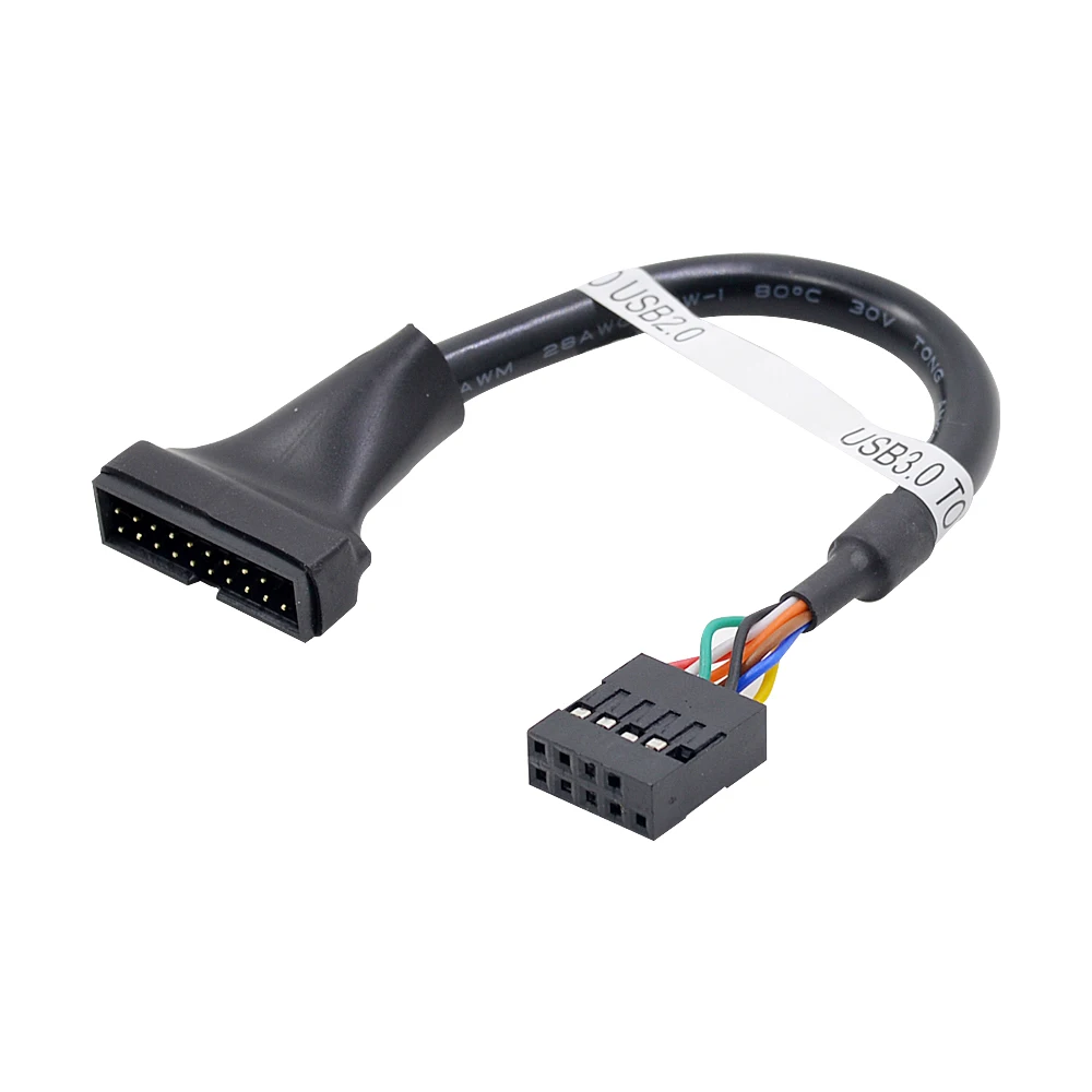 5 шт. 20 контактный 19 USB 3 0 мама на 9 2 папа кабель адаптер для материнской платы шнур