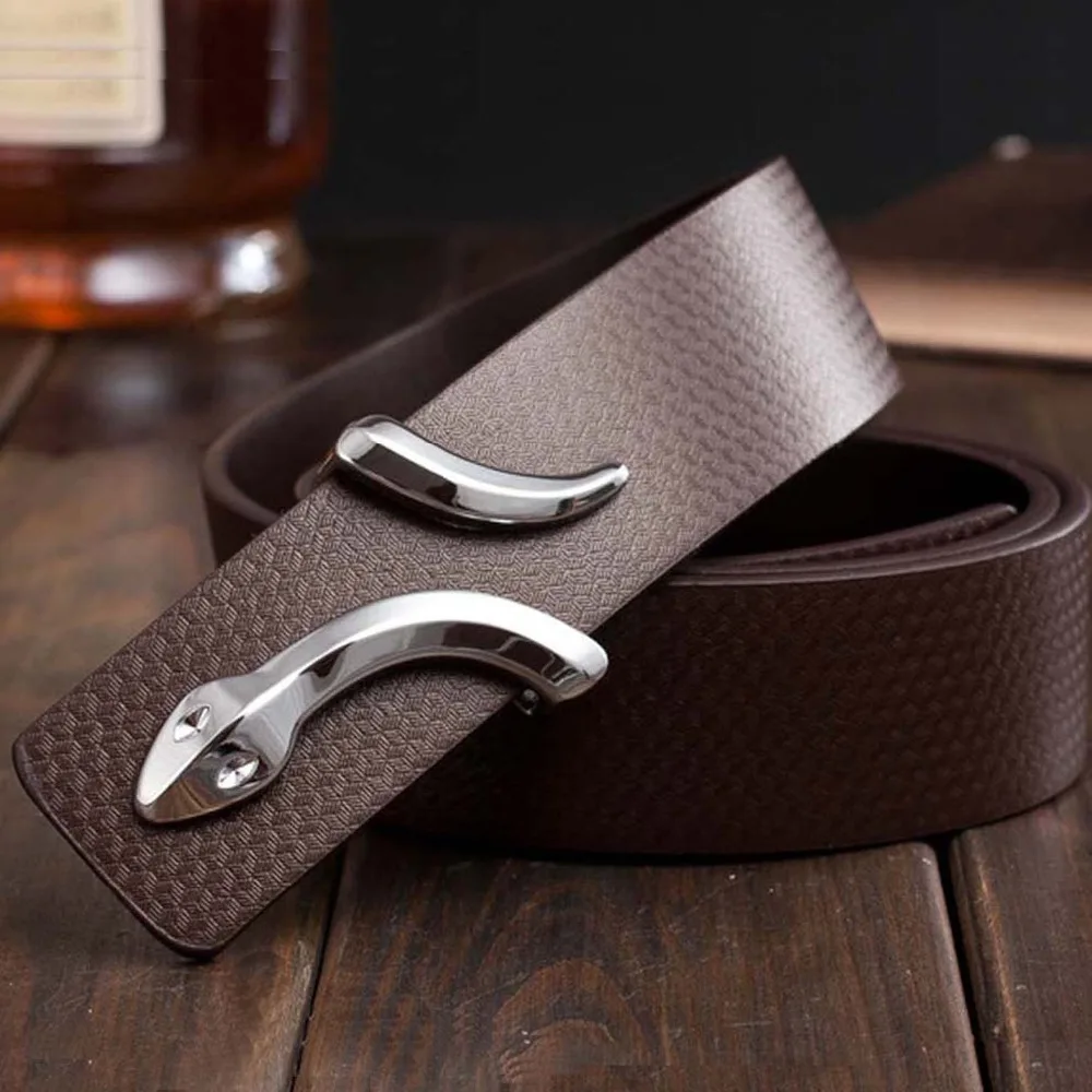 2015 fashion brand leather belt for mens genuine leather men&#39;s belt casual all match unique ...