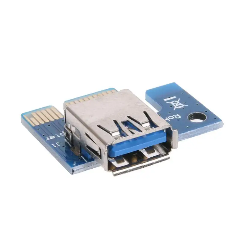 PCI-E 1X до 16X переходник адаптера+ USB 3,0 кабель 15Pin SATA до 6Pin IDE molex кабель питания низкая цена