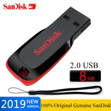 SanDisk CRUZER BLADE USB флеш-накопитель CZ50 USB 2,0 8 ГБ 16 ГБ 32 ГБ карта памяти USB флеш-накопитель 64 Гб 128 ГБ мини-накопитель флешка