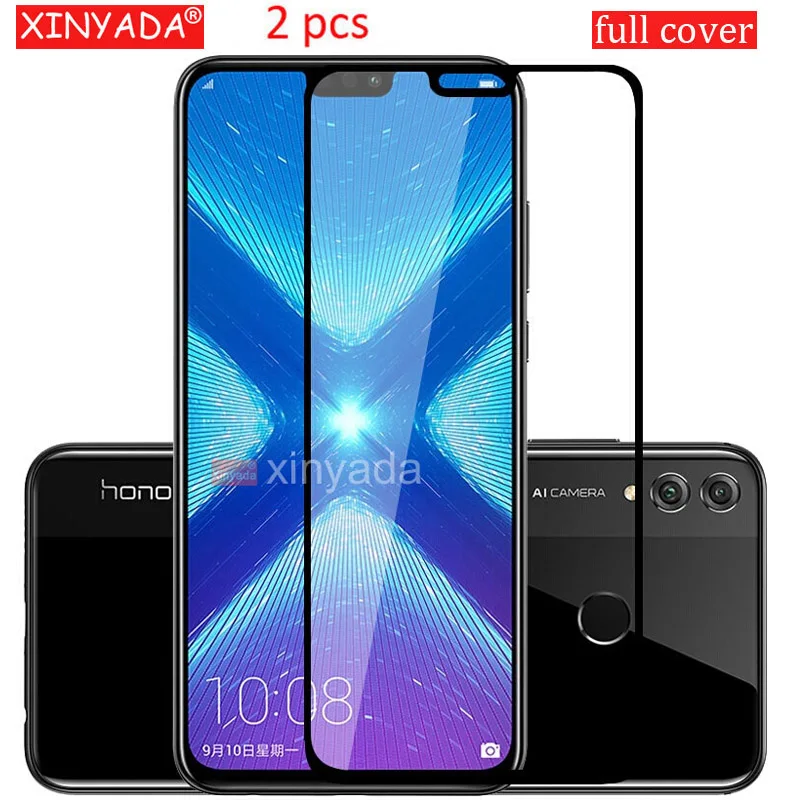 Закаленное стекло для huawei Y9 2019 honor 8C 7C Y7 7A Y6 Y5 2018 защитная пленка экрана полная
