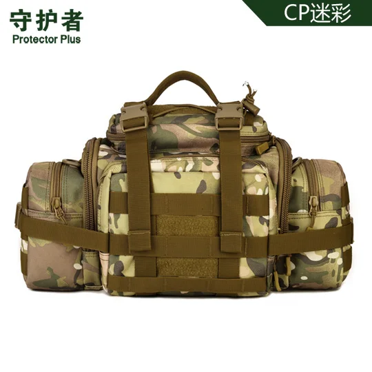 Тактическая поясная сумка защитная сумка на плечо плюс Y111 камуфляжная нейлоновая спортивная сумка военная сумка Уличная походная сумка - Цвет: Camouflage 4