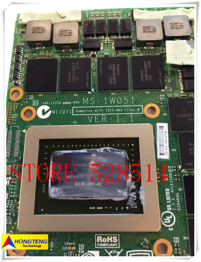 original for MSI GT60 GT70 GTX 675M 2GB GDDR5 Nvidia Video Card N13E-GS1-A1 MS-1W051 VER1.1 100% Test ok