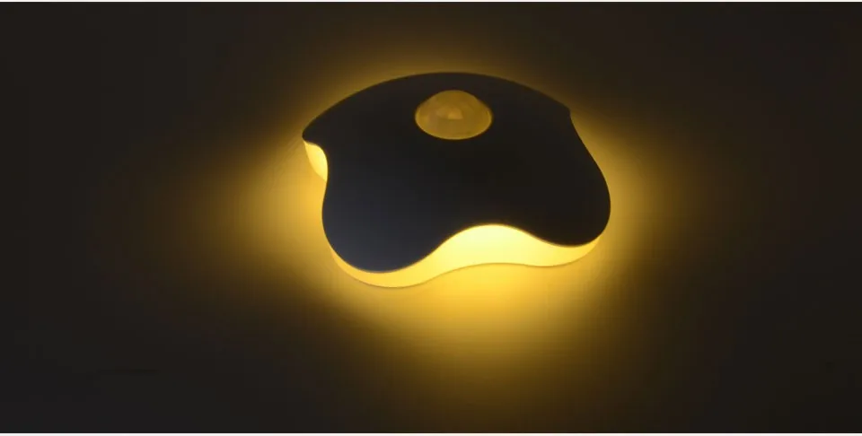 

LightInBox Intelligent Body Induction Detector Nightlight LED lamp portable sticker wall Infrared Motion Sensor Night light