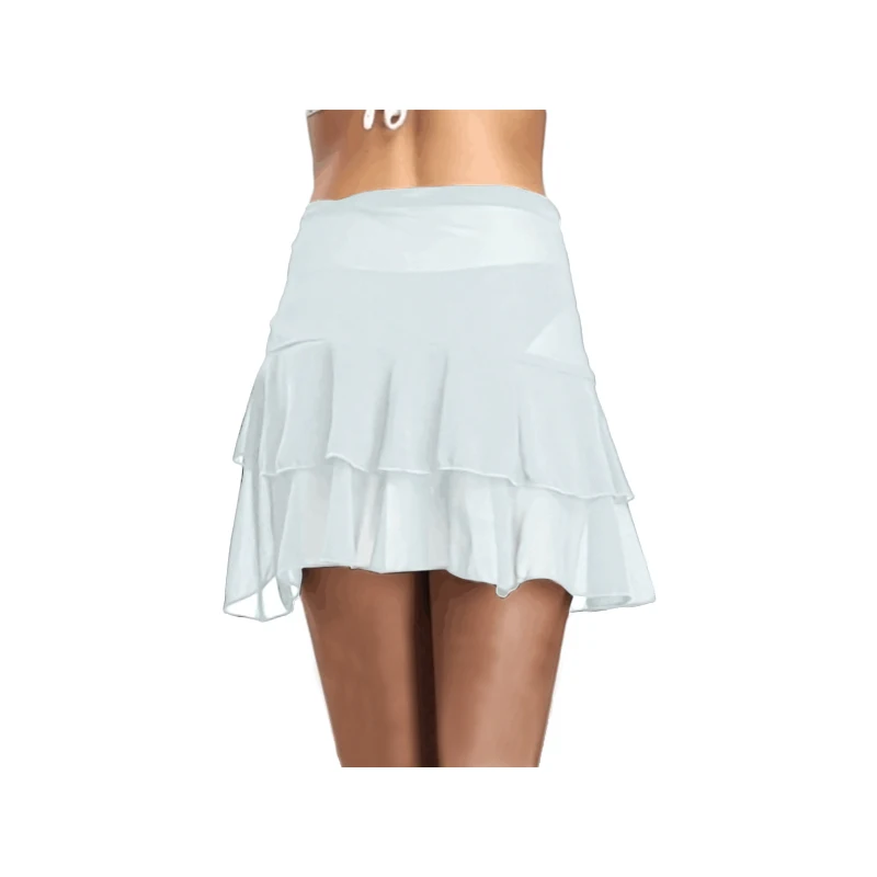 White-Ruffled-Mesh-Mini-Skirt-LC42272-1-2