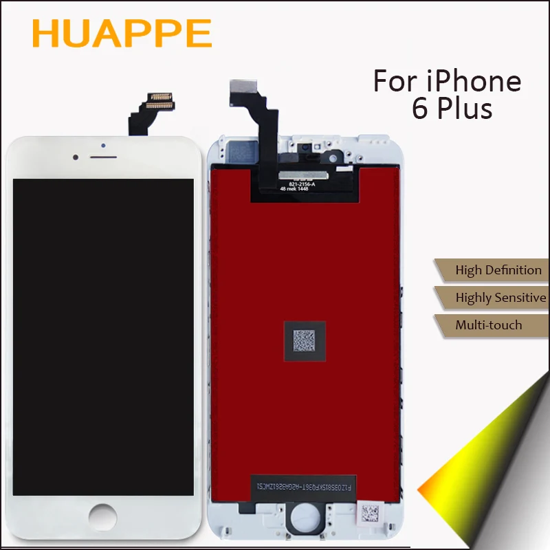5PCS/LOT AAA Good Quality LCD For iPhone 6 Plus Display Screen Touch Replacement No Dead Pixel 5.5 inches White Black DHL Ship 5pcs lot official original new a quality screen for 6s lcd display black white