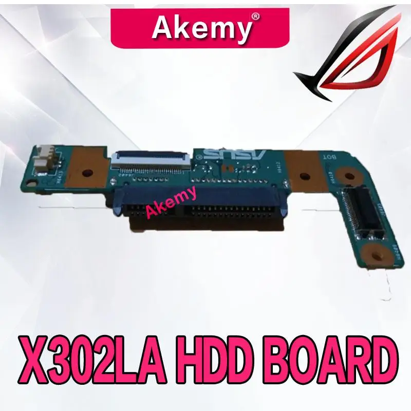 Original For Asus X302L X302LJ X302LA HARD DRIVE HDD BOARD X302LA/LJ_HDD REV 2.0 USB SDcard reader board X302LA/LJ_IO Connectors |