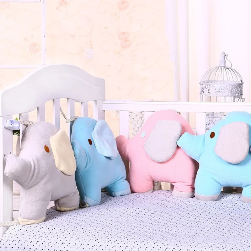 6Pcs/Set Baby Bed Bumper For Newborns Elephant Crib Bumper Baby Crib
