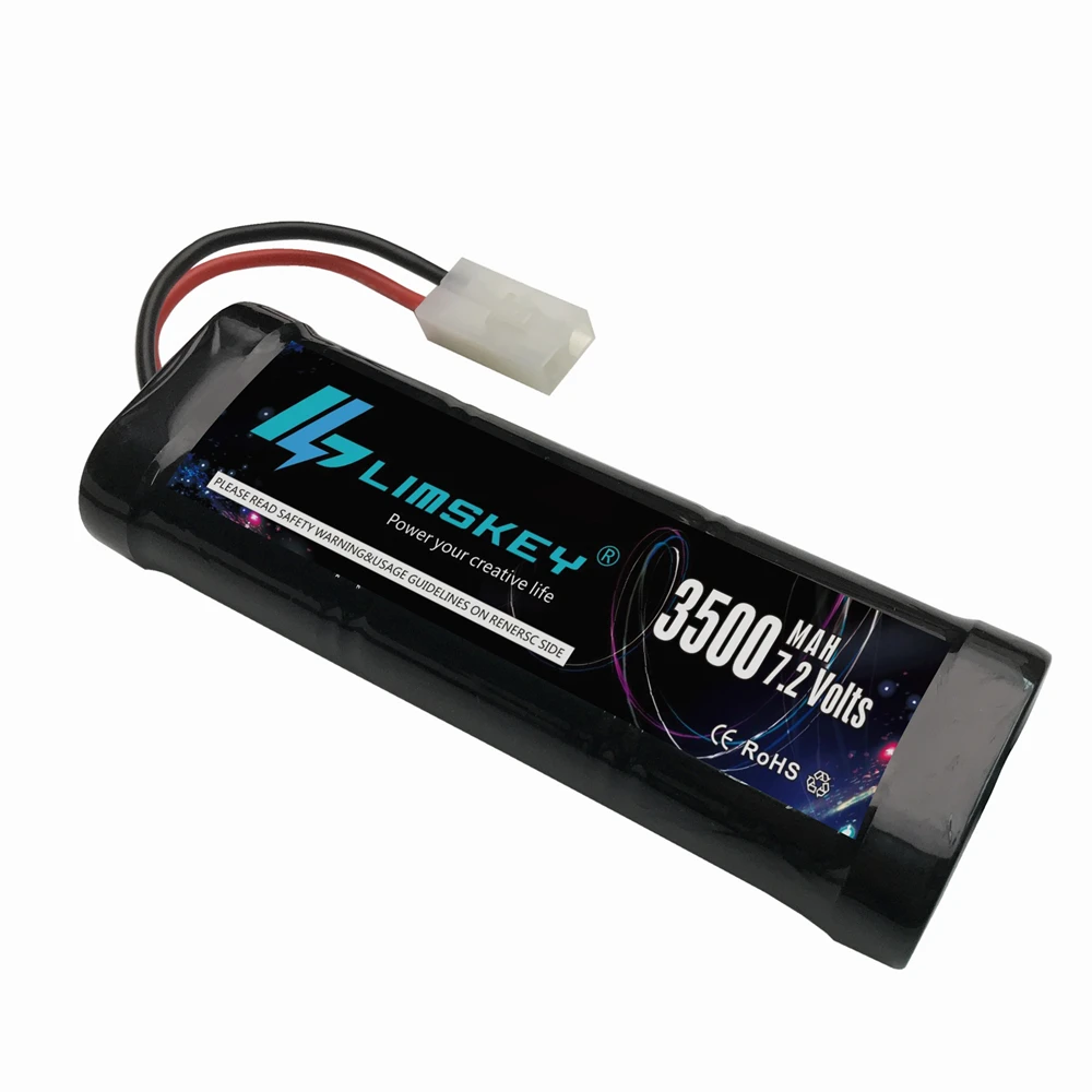 7 2v 3500mah Rechargeable Battery Pack for Tamiya Plug Kep 2p Plug High Capacity Cells for