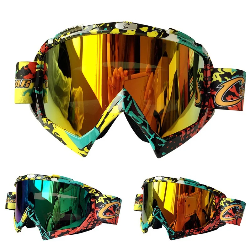 Motocross Goggles Anti fog Big Ski Mask Glasses Skiing Men Women Snow Snowboard Goggles Ski