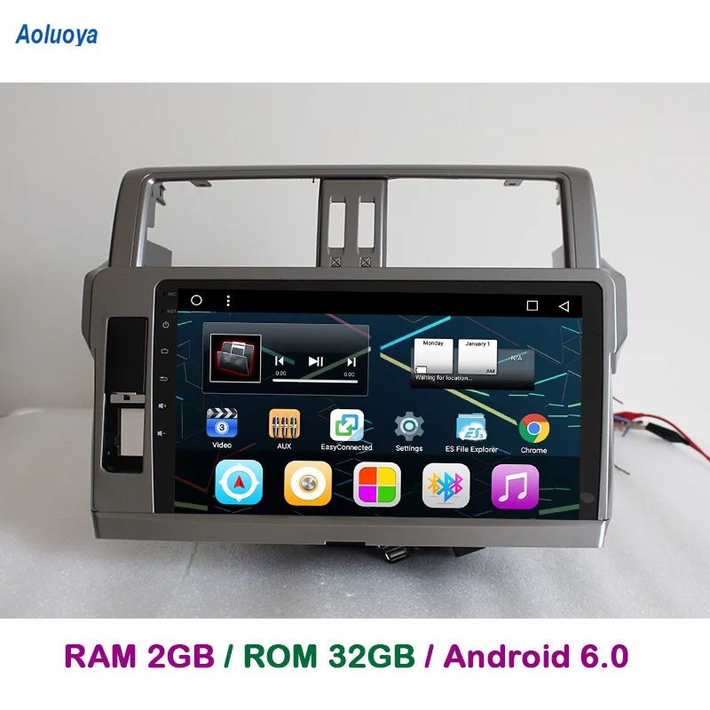 

Aoluoya 10.2" 2G RAM 32 ROM Android 6.0 CAR DVD GPS Multimedia For Toyota Land Cruiser Prado 150 2014 2015 2016 Radio DAB+WIFI
