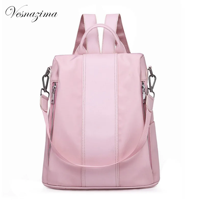 VZ women backpack pink shopping bag school backpacks for teenage girl