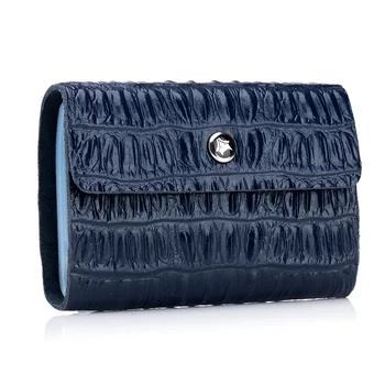 

M-Yancy Genuine Cow Leather Bus Card Wallet Designer Crocodile Ladies Card Holder Luxury Business ID Card Case For Men MF-405