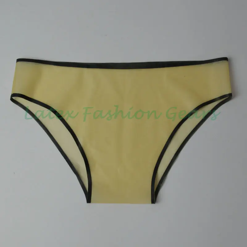 ! 100% Handmade Sexy Male Transparent Latex Underwear Rubber Panties & Briefs Plus Size Hot Sale