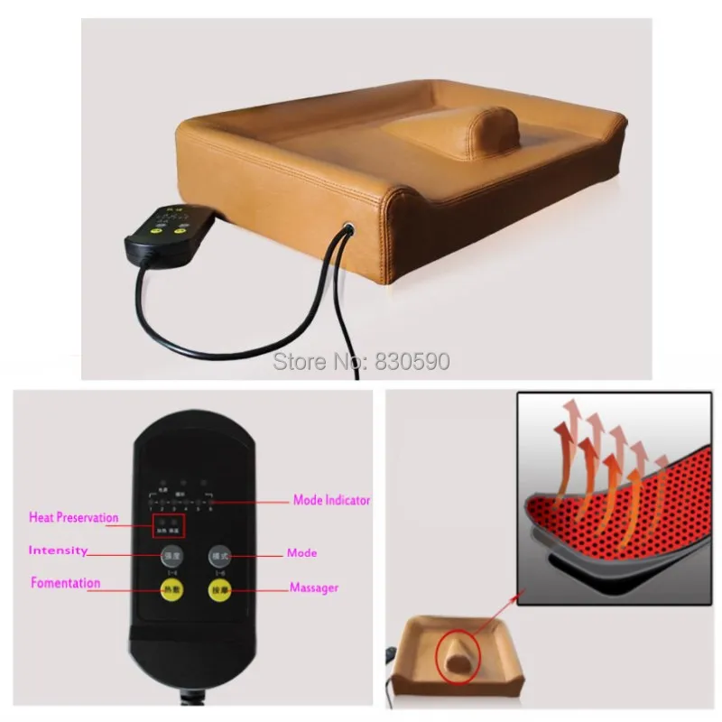 Chronic prostatitis treatment cushion far infrared heat plus vibration