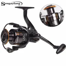 Sougayilang Technology Fishing Reel 12+1Ball Bearing 2000-5000 Series Spinning Reel Boat Rock Carp Fishing Reel Wheel De Pesca