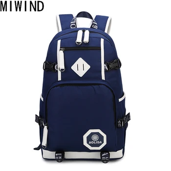 

MIWIND High Quality Brand Design Men Backpack for School Bag Teenagers Boys Laptop Bag Backbag Man Schoolbag Rucksack TSM1165
