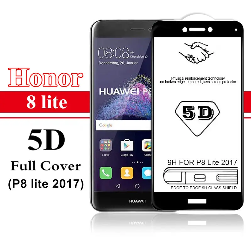 Новое 5D закаленное стекло для HUAWEI P20 P30 Pro P10 mate 10 20 lite 20X P smart P8 lite полная защитная пленка для экрана пленка - Цвет: Honor view 20
