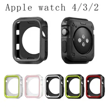 Funda protectora de TPU suave para Apple Watch, carcasa de 44mm, 40mm, 38mm y 42mm, parachoques perfecto para Apple iwatch Series 4/3/2/1