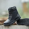 Детские армейские ботинки для мальчиков, альпинизма, спортивные дышащие ботинки для пешего туризма, Детские военные тренировочные ботинки для девочек, Военная Тактическая обувь - Цвет: Black