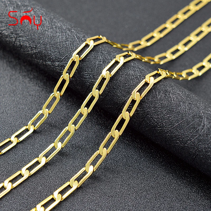 Sunny Jewelry Link Chain Statement Necklace For Women Copper Jewelry For Engagement Geometric Necklace Classic Jewelry Findings