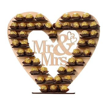 

Wedding Display Stand Centrepiece For Wedding Christmas Party Supplies Dec Mr & Mrs Chocolate Sweet Heart Tree