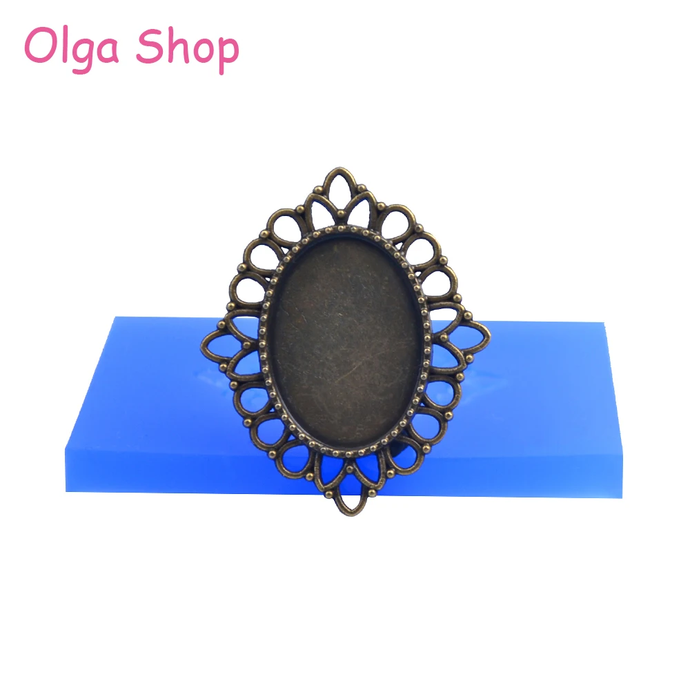 OYL036 41mm Oval Lace Frame Mould Picture Frame Mould Cake Decoration