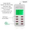 Адаптер AIXXCO QC3.0 для быстрой зарядки с дисплеем, умное настольное зарядное устройство с 8 USB-портами, устройство для путешествий QC2.0 ► Фото 3/6