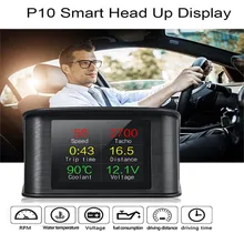 

P10 OBD2 Head Up Display Digital Car Projector with Fuel Level Voltage Alarm Water Temperature Alarm Speed with OBDII/EUOBD Port