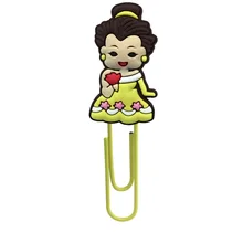 8 шт милый мультяшный персонаж бумажный зажим ПВХ сувенирная книга Закладка-Украшение Аксессуары для карандашей канцелярские товары подарок учителю