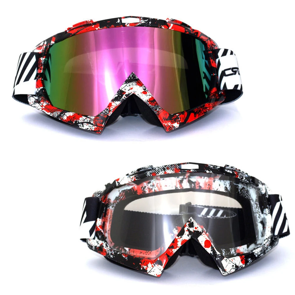 1 Piece Adult Windproof Goggles Skiing Eyewear Anti UV ATV MX Motocross