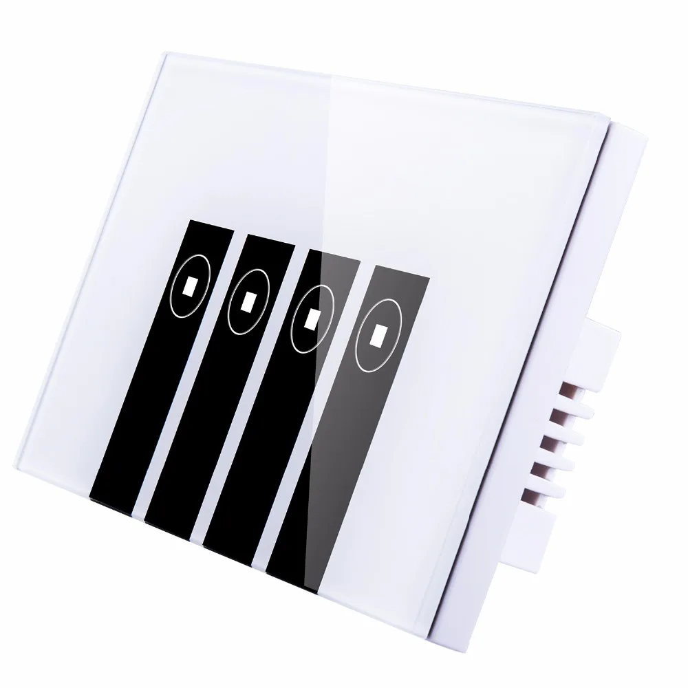 Ewelink app US Type 1234 gang wall light wifi switch,touch control panel, wifi remote control via smart phone,work with Alexa Google Home-8