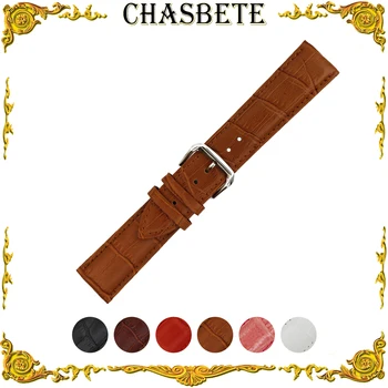 

13 14 16 18 19 20 21 22 24mm Leather Watch Band for Citizen Men Women Strap Wrist Loop Belt Bracelet Black Brown Red White + Pin