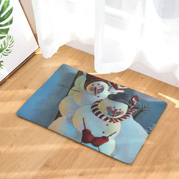 

CAMMITEVER Christmas Happy Snowman Carpets For Living Room Home Kids Bedroom Carpet Bedroom Bedside Blanket Soft Area Rug