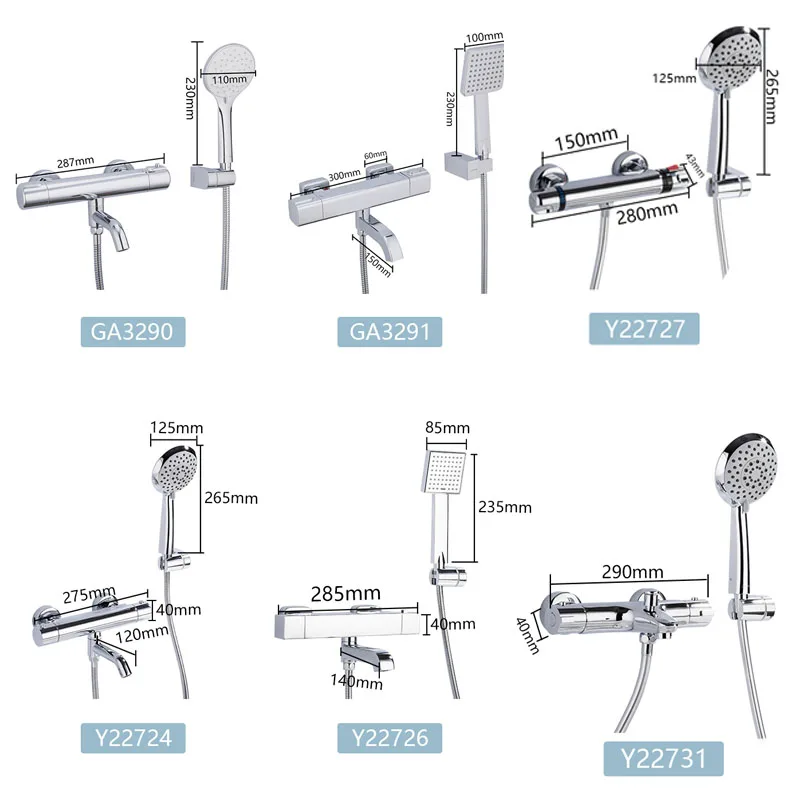 Online GAPPO Badewanne Armaturen thermostat dusche wasserhahn bad badewanne wasserhahn wasserhähne wasserfall dusche kopf set bad dusche mixer set