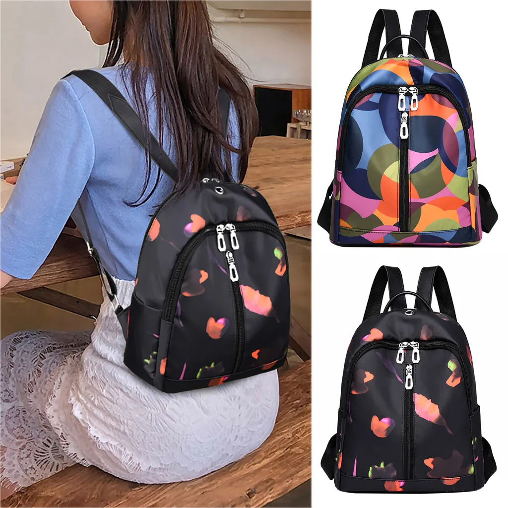 Mochila mujer Женская цветная подходящая дикая модная дорожная сумка для отдыха рюкзак, Студенческая сумка, портативная однотонная сумка на