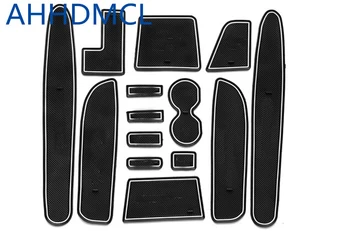 

Car Door Groove Mat Gate Slot Cup Armrest Storage Pad Mat For Peugeot 308 2012 2013 2014