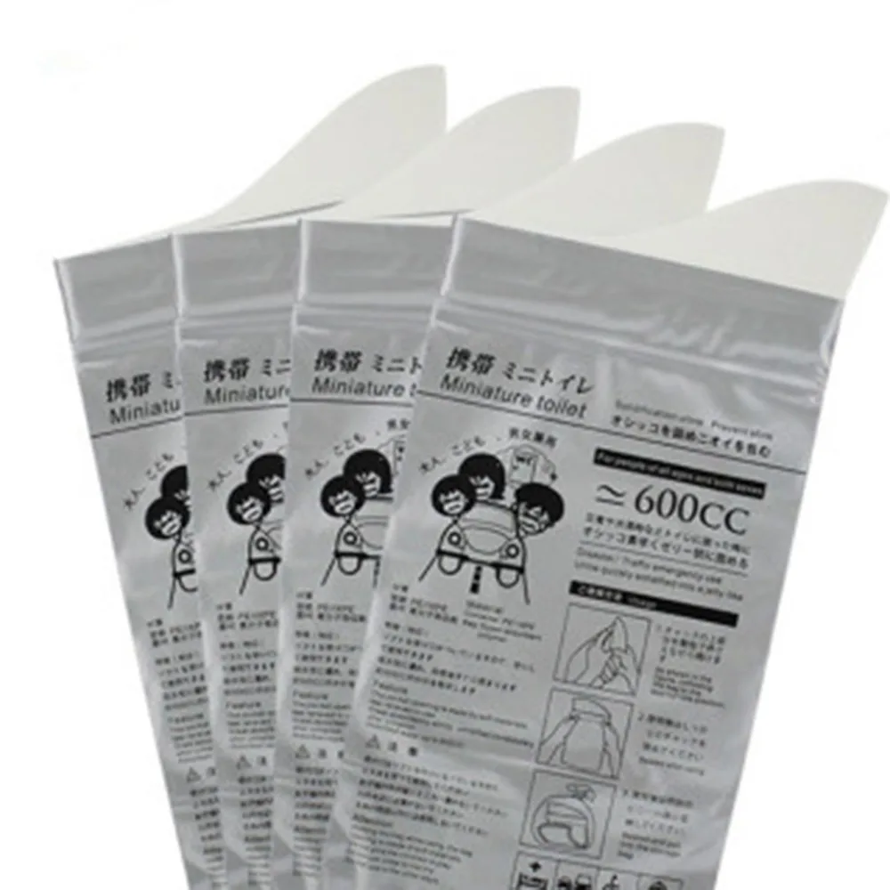 

4 Pcs/set Unisex Outdoor Travel Eco-friendly Urine Prevent Stink Mini Vomit Bags Toilet Disposable Emergency Tool