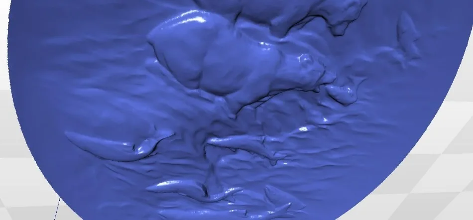 Модель рельеф Panno_Bear_2 для ЧПУ в формате STL 3d artcam|for cnc|relief modelling3d relief stl model |