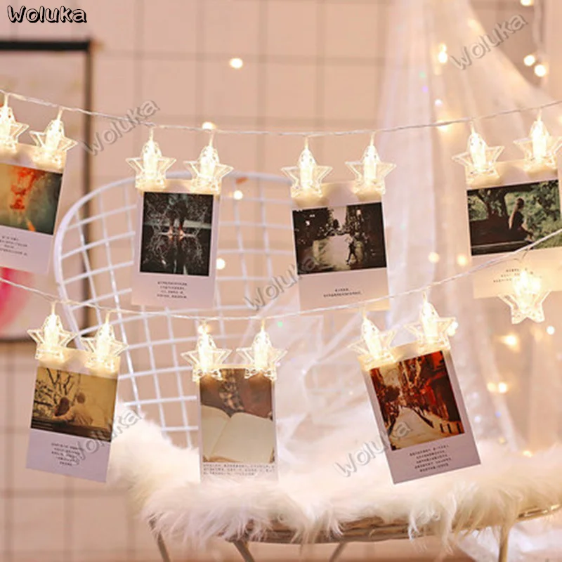 Stage light string star string romantic bedroom room layout photo decoration net red light lantern CD40 W03