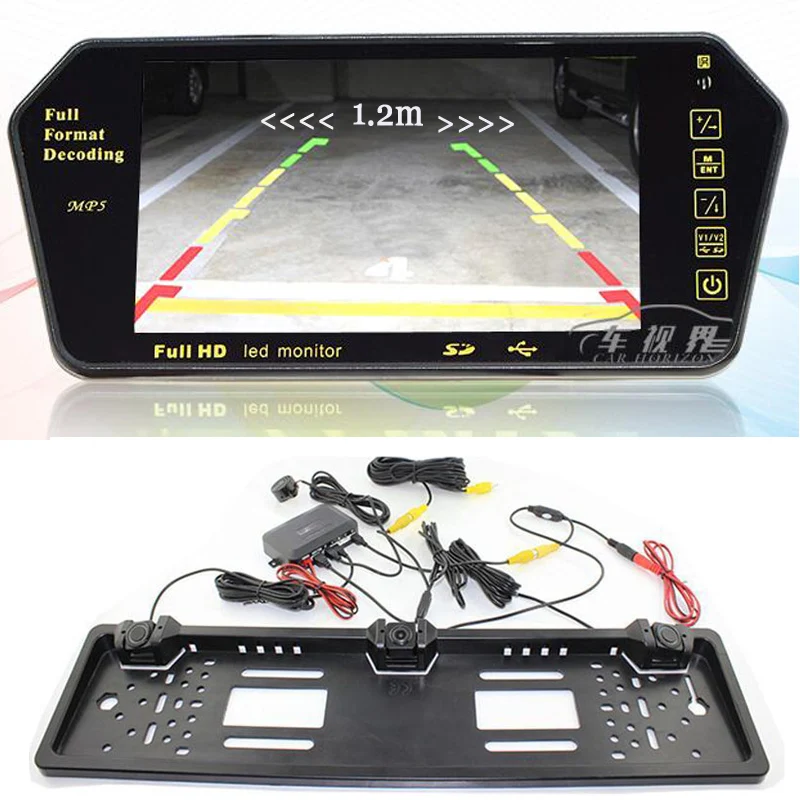 HD 7 дюймов ЖК дисплей цвет 1024*600 luetooth FM USB MP5 Монитор для двухъядерный визуальный