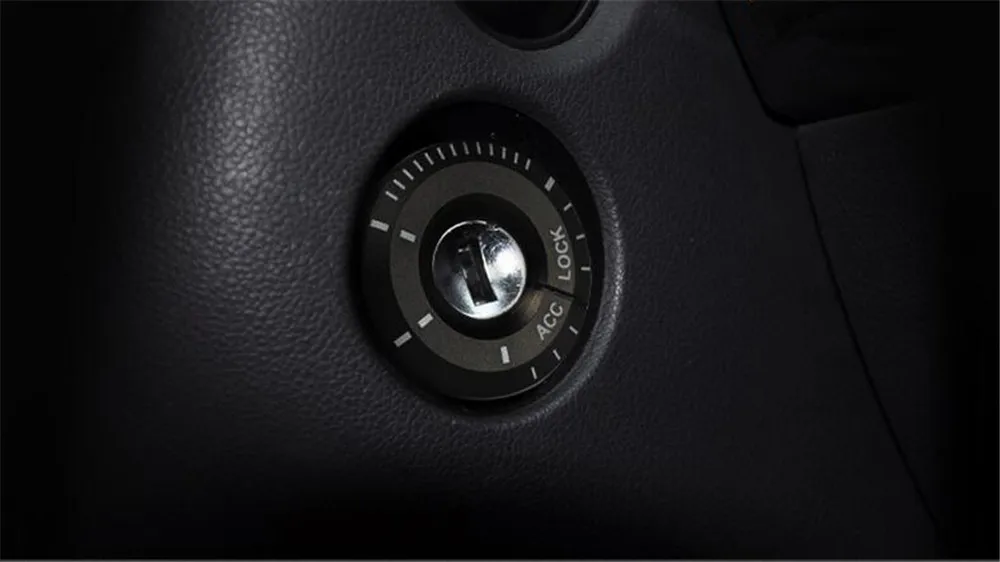 Автомобильная цепь зажигания Замочная скважина кольцо декоративный выключатель чехол для Защитные чехлы для сидений, сшитые специально для volkswagen POLO EOS Tiguan Golf/AUDI A1 A3 A4 TT для Skoda OCTAVIA III