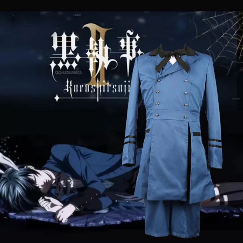 

Black Butler  Ciel Phantomhive Anime Uniform Cosplay Costumes Unisex Men Woman Costume