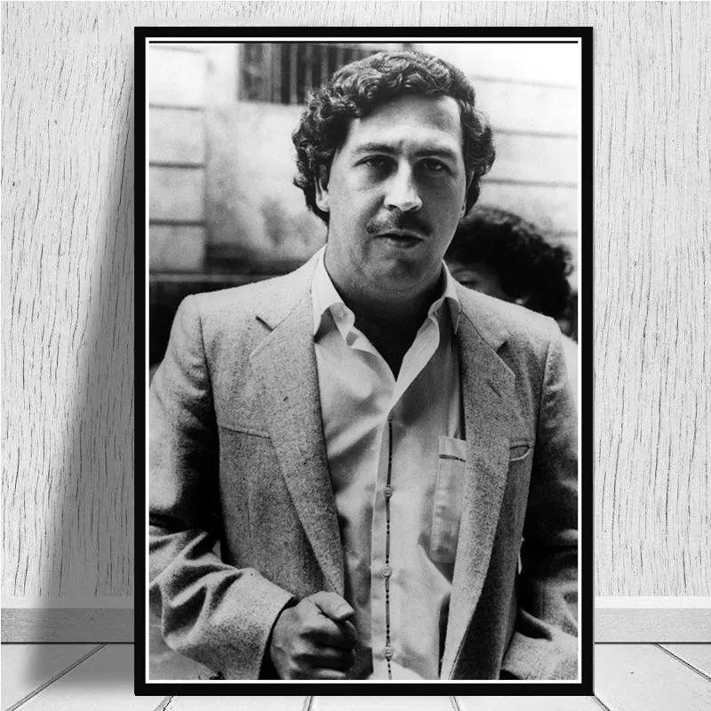 Pablo Escobar персонаж Легенда ретро, ВИНТАЖНЫЙ ПЛАКАТ и принты живопись Настенная живопись холст настенные картины для гостиной домашний декор - Цвет: Прозрачный