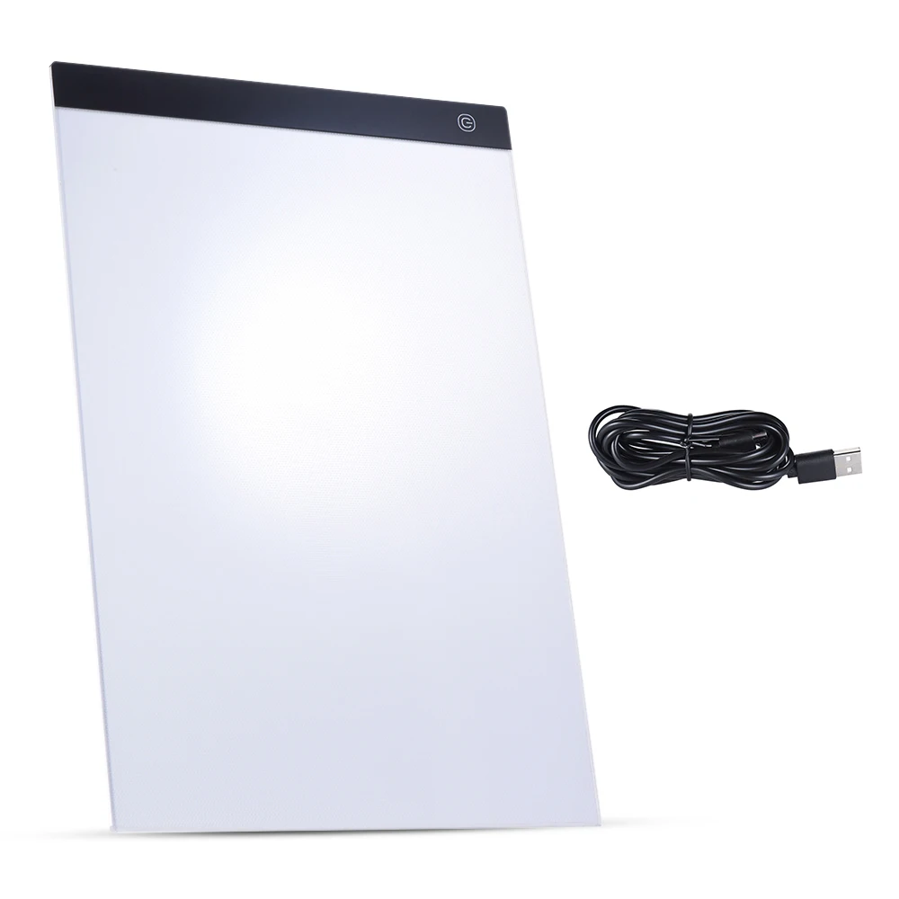 

A4 Ultra-thin Portable LED Light Box Drawing Tracer Table Painting Pad Copy Board Panel with Stepless Dimmable Brightness Memory