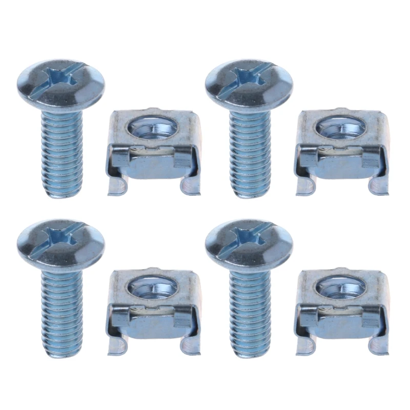 M6 Screws (Screw+Cage Nut) Rack Mounting Fixing Screws in