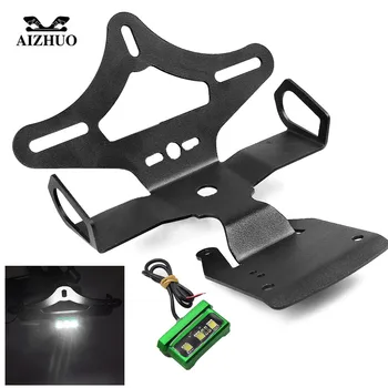 

Motorcycle Fender Eliminator License Plate Frame Number Plate Holder Tail Tidy with led light For KAWASAKI Z900 Z 900 2017 2018