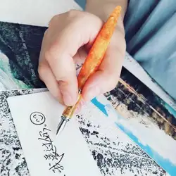 FULIWEN любовь оранжевая Смола фонтан стержень для ручки ручка тонкий перо