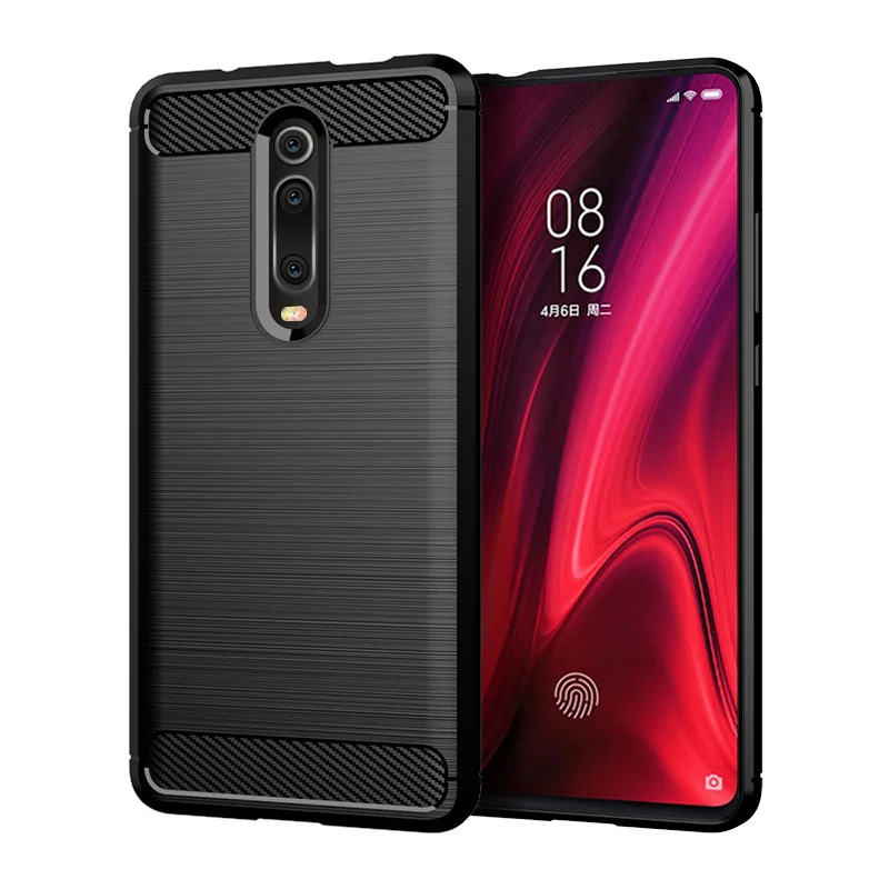 Защитный корпус для телефона рукав Xiaomi Red Mi K20/MI 9T матовый углеродное волокно